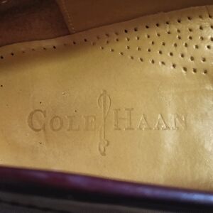 COLE HAAN men's leather patent black dress shoes with tassels. OBO